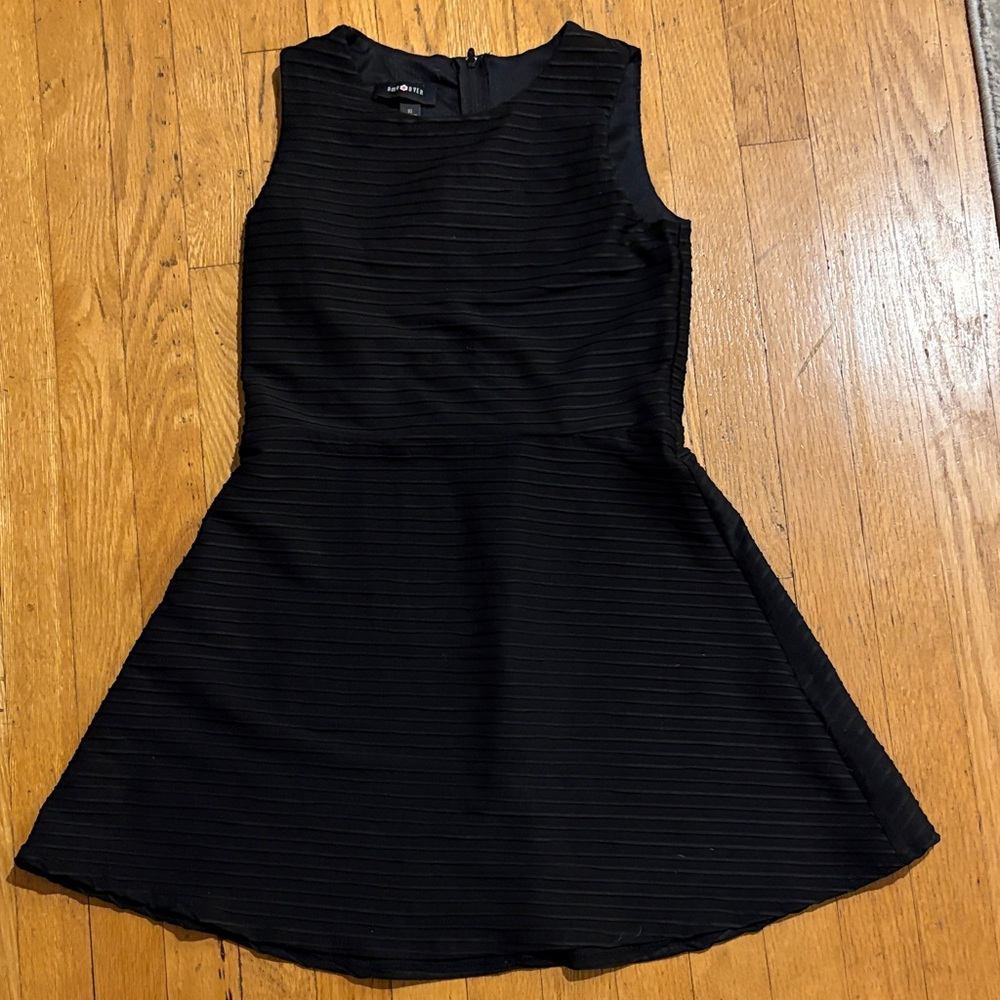 Amy Byer Black Textured Mini Dress